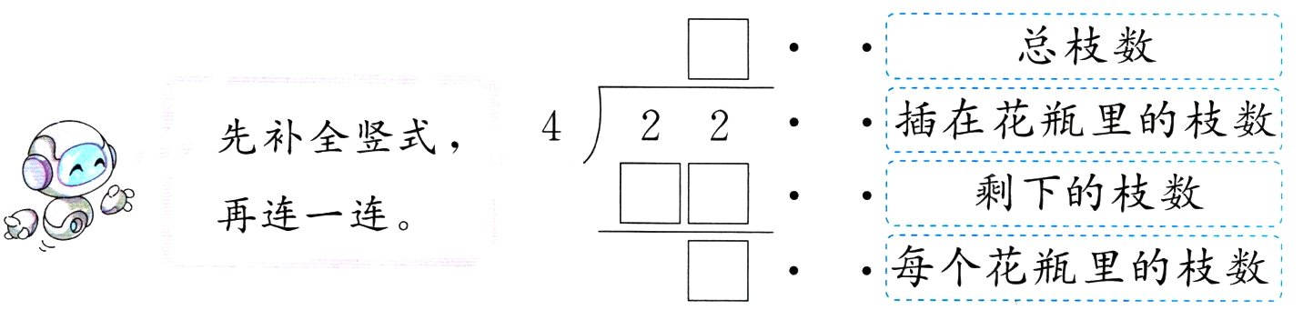 每个花瓶里的枝数