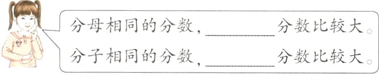 分子相同的分数分数比较大