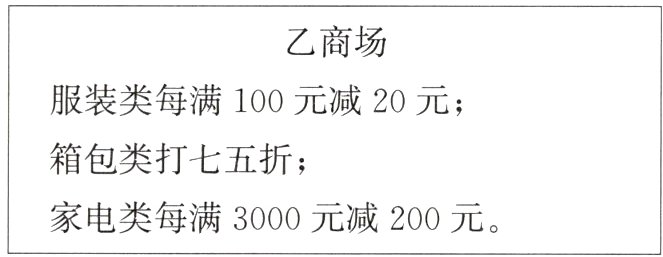 家电类每满3000元减200元