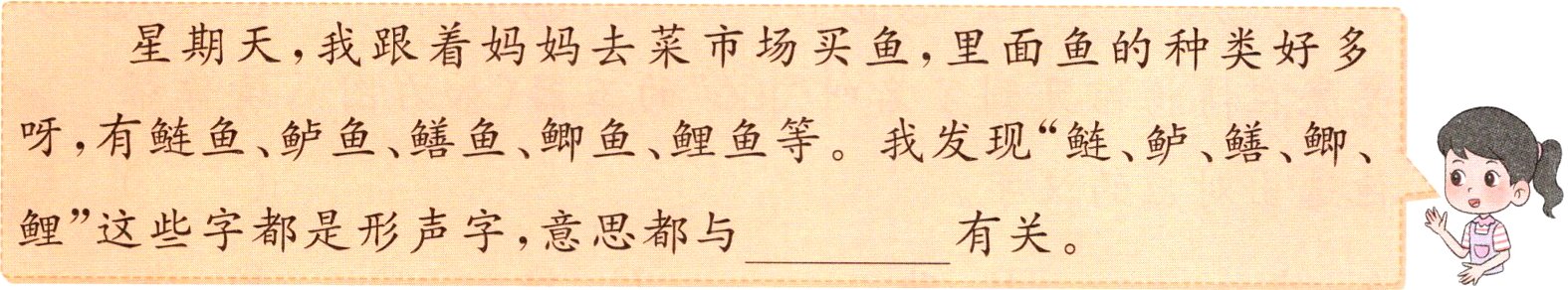 鲤这些字都是形声字意思都与有关