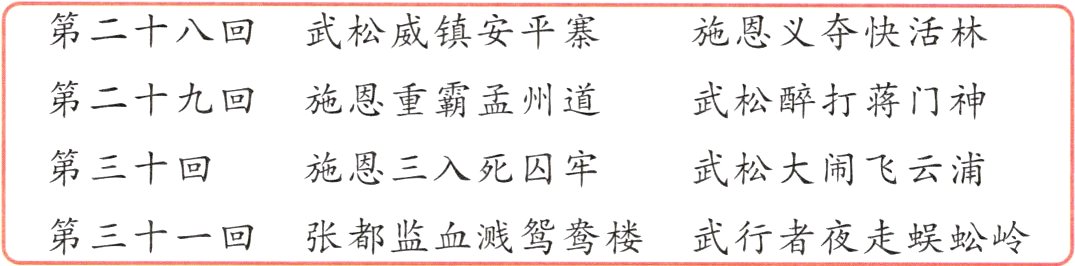 第三十一回张都监血溅鸳鸯楼武行者夜走蜈蚣岭