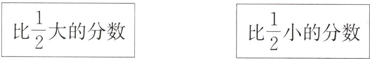 frac12frac12大的分数小的分数