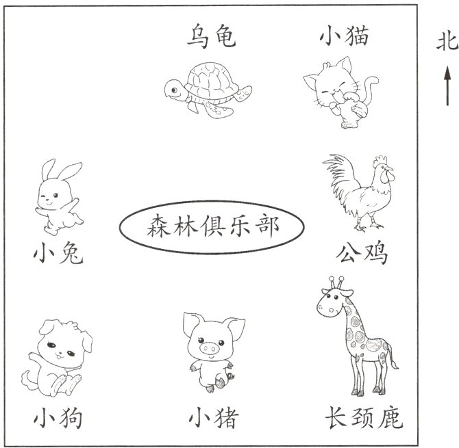 长颈鹿小猪小狗