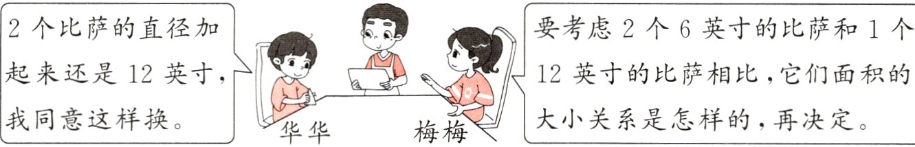 我同意这样换大小关系是怎样的再决定梅梅华华