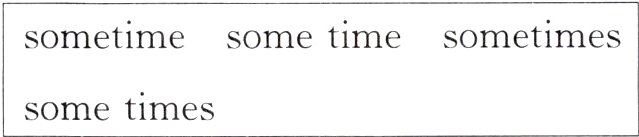 sometimes