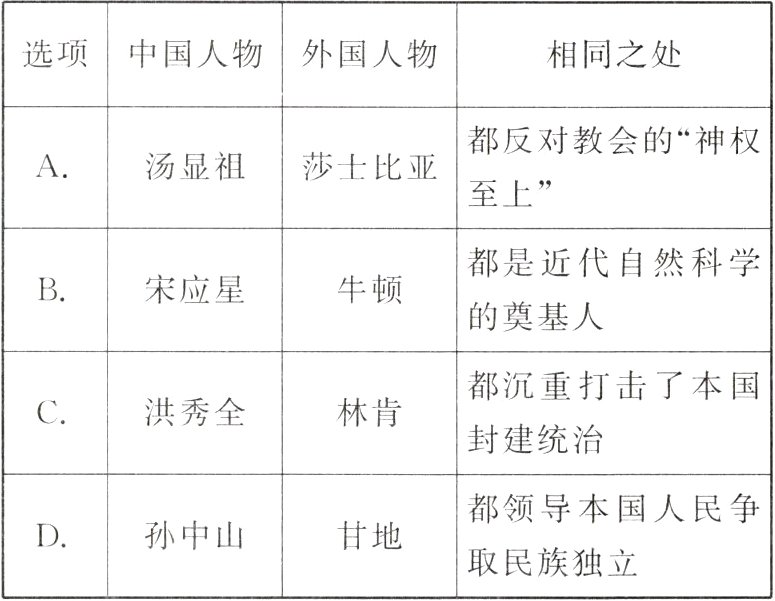 孙中山甘地D取民族独立