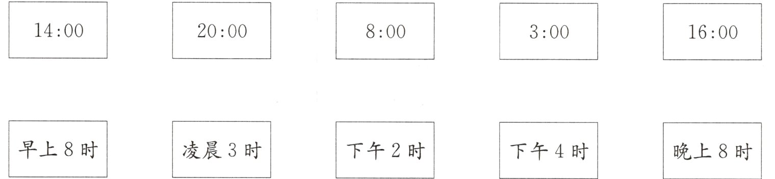 早上8时凌晨3时下午2时下午4时晚上8时