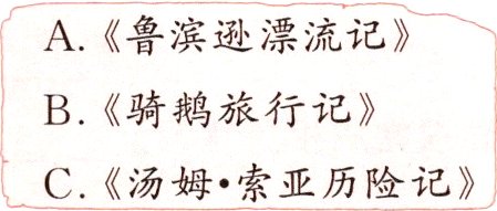 C汤姆索亚历险记