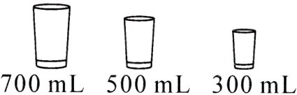 700mL500mL300mL