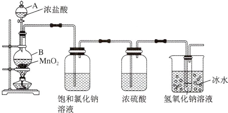 饱和氯化钠浓硫酸氢氧化钠溶液溶液