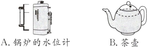 A锅炉的水位计B茶壶