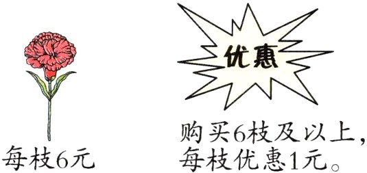 购买6枝及以上每枝6元每枝优惠1元