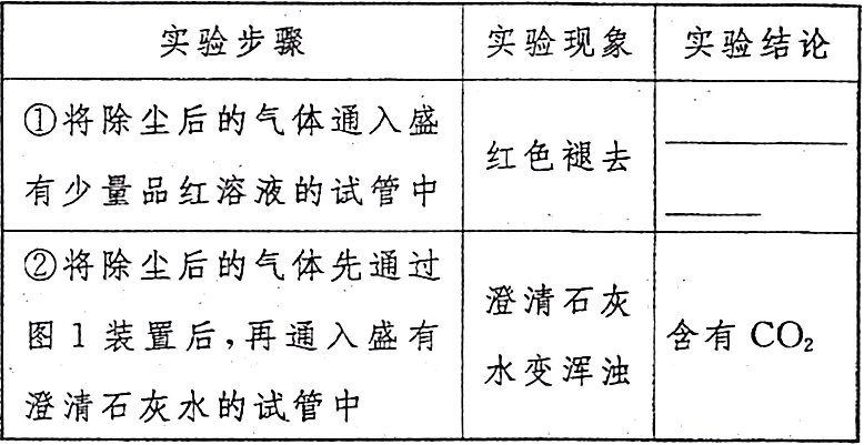 水变浑浊澄清石灰水的试管中