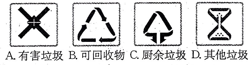 A有害垃圾B可回收物C厨余垃圾D其他垃圾