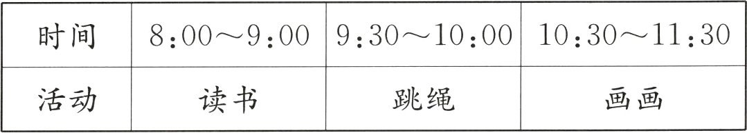 读书活动跳绳画画