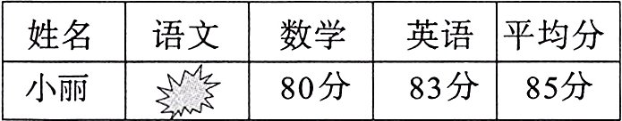 80分83分85分小丽