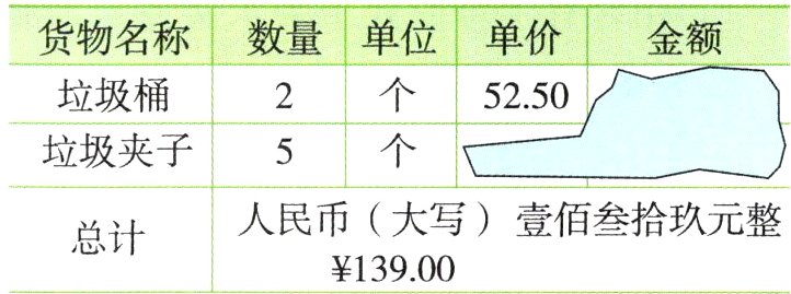 人民币大写壹佰叁拾玖元整总计13900