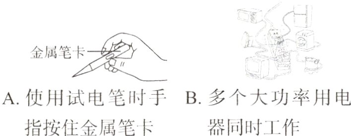 指按住金属笔卡器同时工作