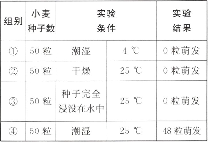 50粒2548粒萌发潮湿