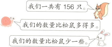 我们的数量比松鼠少一些