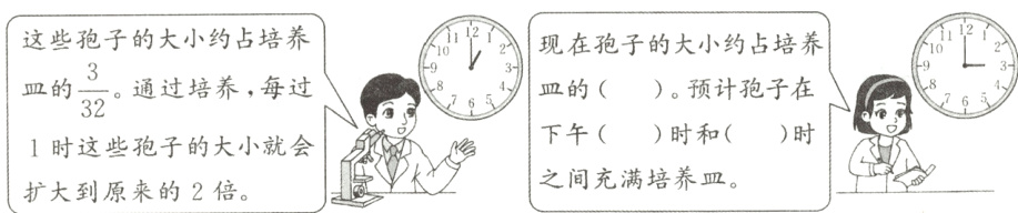 1时这些孢子的大小就会之间充满培养皿扩大到原来的2倍