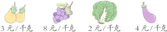 3元千克8元千克2元千克4元千克