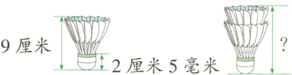 9厘米2厘米5毫米