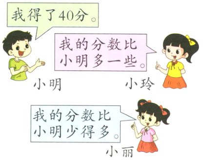小明少得多小丽