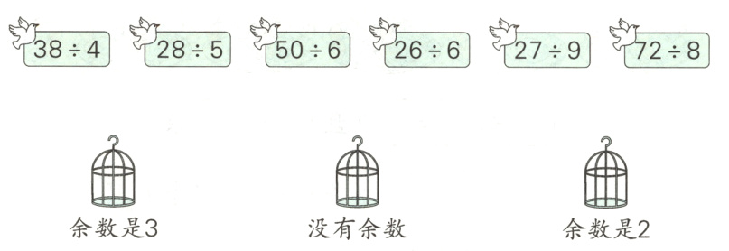 余数是3没有余数余数是2