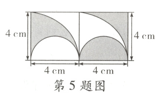 4cm4cm第5题图