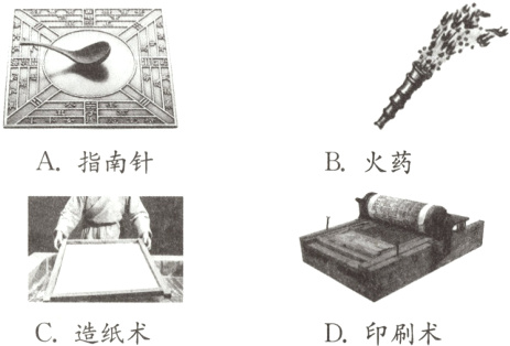 C造纸术D印刷术