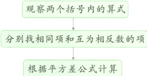 根据平方差公式计算