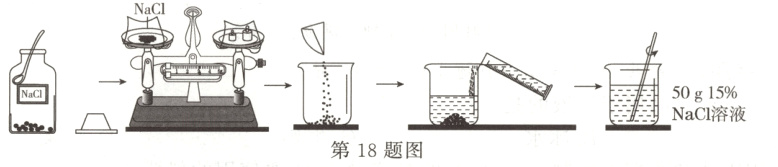 NaCl溶液第18题图