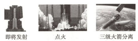 三级火箭分离点火即将发射