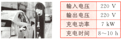 充电功率7kW充电时间810h