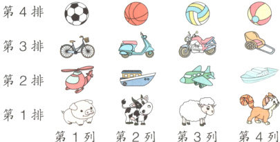 第1排第1列第2列第3列第4列