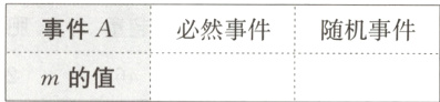 事件A必然事件随机事件m的值