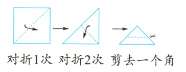 对折1次对折2次剪去一个角