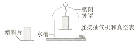 连接抽气机和真空表塑料片水槽