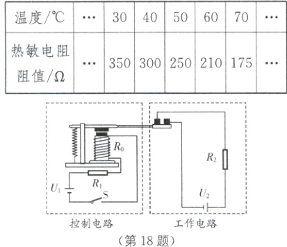 工作电路控制电路第18题