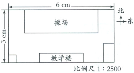 教学楼比例尺12500
