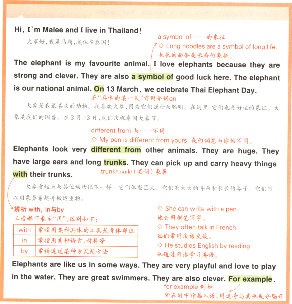 forexample例如常在句中作插入语用逗号与其他成分隔开