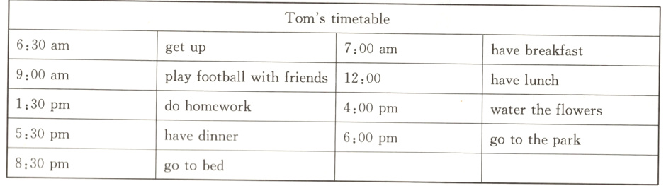 600pmgotothepark830pmgotobed