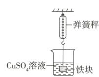CuSO₄溶液铁块