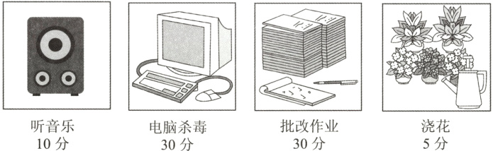 听音乐批改作业浇花电脑杀毒10分30分5分30分