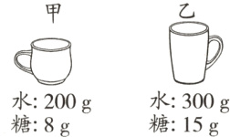 水200g水300g糖15g糖8g