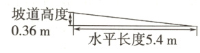 坡道高度036m水平长度54m