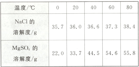 MgSO的220337445546558溶解度/g