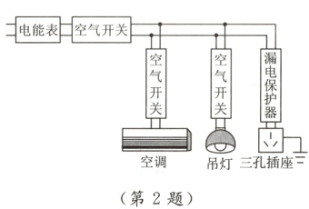 吊灯三孔插座第2题