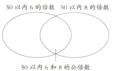 50以内6和8的公倍数